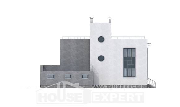 255-001-П Проект двухэтажного дома, гараж, красивый загородный дом из керамзитобетонных блоков, Талдыкорган
