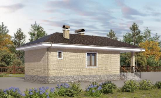 040-002-П Проект бани из газобетона Экибастуз | Проекты домов от House Expert