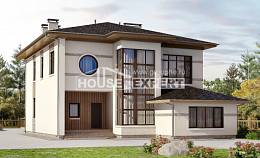 345-001-П Проект двухэтажного дома, красивый загородный дом из арболита Экибастуз, House Expert