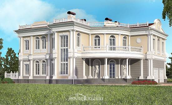505-001-П Проект двухэтажного дома и гаражом, уютный домик из бризолита Астана | Проекты домов от House Expert