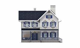 180-003-П Проект двухэтажного дома, просторный домик из кирпича, House Expert