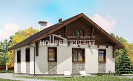 080-002-Л Проект одноэтажного дома, бюджетный домик из арболита, House Expert