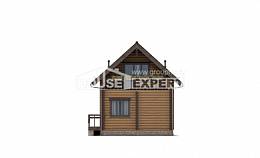 080-003-П Проект двухэтажного дома мансардой, небольшой коттедж из дерева Уральск, House Expert