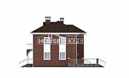 180-006-Л Проект двухэтажного дома и гаражом, современный домик из кирпича Павлодар, House Expert
