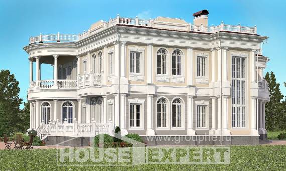 505-001-П Проект двухэтажного дома, гараж, огромный коттедж из бризолита, Нур-Султан