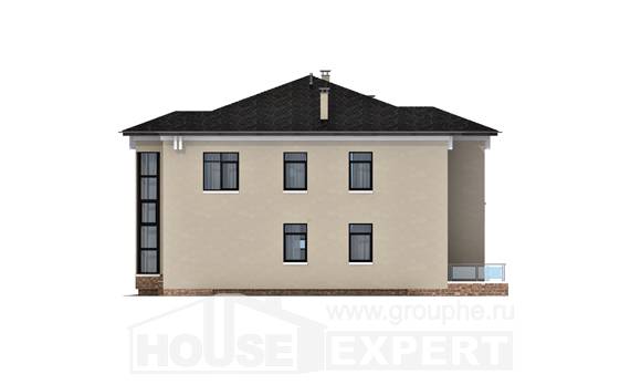 300-005-Л Проект двухэтажного дома, просторный дом из кирпича Тараз, House Expert