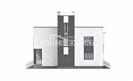 225-001-П Проект двухэтажного дома, классический загородный дом из поризованных блоков, Семей