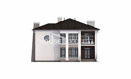 300-005-П Проект двухэтажного дома, огромный коттедж из кирпича, Павлодар