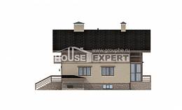 420-001-Л Проект трехэтажного дома с мансардным этажом и гаражом, красивый домик из кирпича Петропавловск, House Expert