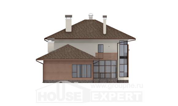 300-001-П Проект двухэтажного дома, классический дом из кирпича, Уральск
