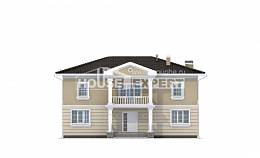 210-005-Л Проект двухэтажного дома, классический загородный дом из керамзитобетонных блоков Шымкент, House Expert