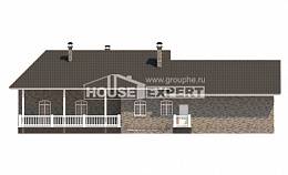 195-001-П Проект одноэтажного дома, красивый домик из кирпича, Караганда
