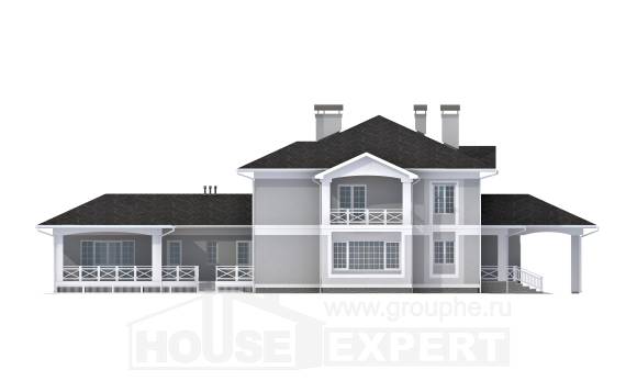 360-001-П Проект двухэтажного дома, гараж, красивый дом из кирпича Алма-Ата, House Expert