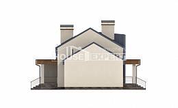 150-015-П Проект двухэтажного дома мансардный этаж и гаражом, недорогой загородный дом из арболита Атырау, House Expert