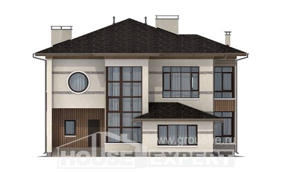 345-001-П Проект двухэтажного дома, классический дом из твинблока, Талдыкорган