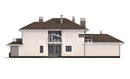 500-001-П Проект трехэтажного дома и гаражом, большой коттедж из кирпича Караганда, House Expert