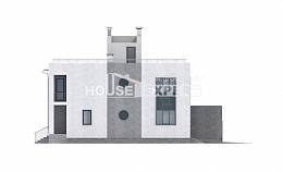 255-001-П Проект двухэтажного дома, гараж, просторный загородный дом из арболита Костанай, House Expert