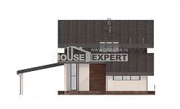 230-001-П Проект двухэтажного дома мансардой, простой домик из кирпича, Уральск