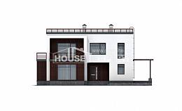 215-002-П Проект двухэтажного дома, классический коттедж из арболита, Жанаозен
