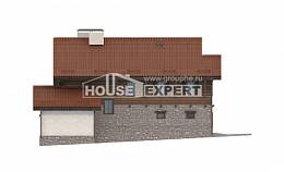 255-002-Л Проект двухэтажного дома с мансардным этажом и гаражом, просторный дом из бризолита Усть-Каменогорск, House Expert