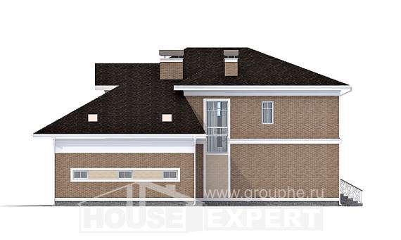 335-002-П Проект двухэтажного дома и гаражом, красивый дом из кирпича, Шымкент