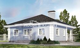 100-001-П Проект одноэтажного дома, доступный загородный дом из твинблока Актобе, House Expert