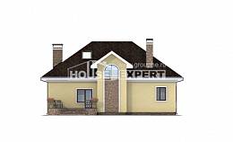 150-008-Л Проект двухэтажного дома с мансардой, экономичный коттедж из блока, House Expert