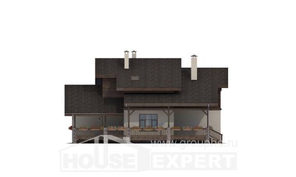 210-006-Л Проект двухэтажного дома с мансардой, просторный домик из кирпича Шымкент, House Expert