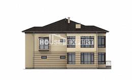300-006-П Проект двухэтажного дома и гаражом, уютный дом из кирпича, Караганда