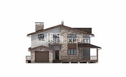 220-001-П Проект двухэтажного дома с мансардным этажом, гараж, простой дом из арболита Жанаозен, House Expert