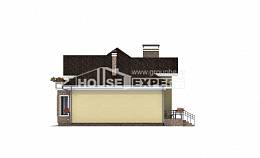 150-008-Л Проект двухэтажного дома мансардой, уютный домик из пеноблока, Уральск