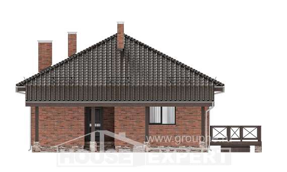 070-006-Л Проект одноэтажного дома, уютный коттедж из бризолита, Кокшетау