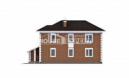 220-004-Л Проект двухэтажного дома, гараж, классический домик из кирпича Алма-Ата, House Expert