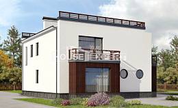 215-002-П Проект двухэтажного дома, простой загородный дом из керамзитобетонных блоков Темиртау, House Expert