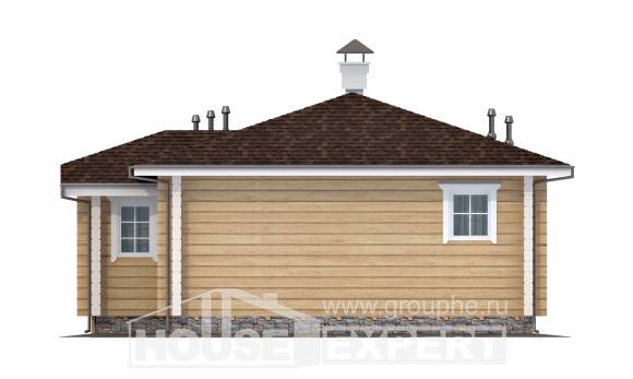 095-001-Л Проект одноэтажного дома, компактный коттедж из дерева Талдыкорган, House Expert