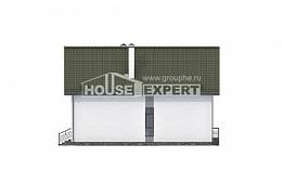 170-009-Л Проект двухэтажного дома с мансардным этажом, гараж, экономичный домик из твинблока Кызылорда, House Expert