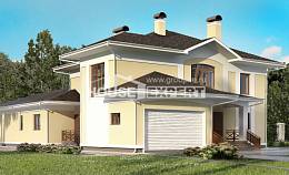 375-002-Л Проект двухэтажного дома, гараж, современный коттедж из кирпича, House Expert