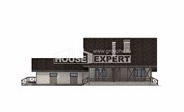 265-001-П Проект двухэтажного дома мансардой, гараж, уютный загородный дом из газосиликатных блоков Павлодар, House Expert