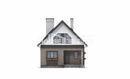 130-003-П Проект двухэтажного дома с мансардой, доступный загородный дом из твинблока, Павлодар