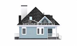 110-001-Л Проект двухэтажного дома с мансардой, классический домик из керамзитобетонных блоков Атырау, House Expert