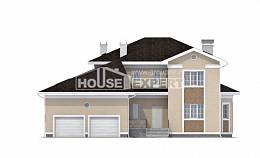 335-001-Л Проект двухэтажного дома и гаражом, огромный домик из кирпича Усть-Каменогорск, House Expert