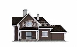 190-003-Л Проект двухэтажного дома с мансардой, гараж, средний загородный дом из пеноблока Шымкент, House Expert