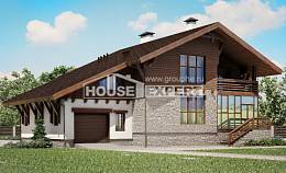 420-001-П Проект трехэтажного дома с мансардой и гаражом, уютный коттедж из кирпича Кокшетау, House Expert