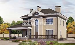 200-006-П Проект двухэтажного дома, средний домик из кирпича Актобе, House Expert