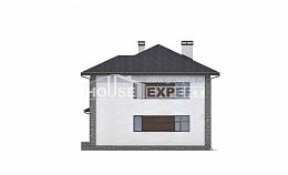 185-004-Л Проект двухэтажного дома и гаражом, красивый загородный дом из пеноблока, Кокшетау