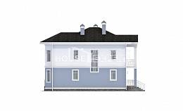 120-001-П Проект двухэтажного дома, классический коттедж из теплоблока Тараз, House Expert