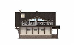 190-007-Л Проект двухэтажного дома с мансардным этажом и гаражом, классический дом из кирпича Караганда, House Expert