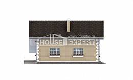 190-005-П Проект двухэтажного дома с мансардой и гаражом, современный загородный дом из газосиликатных блоков, House Expert