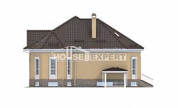 400-001-П Проект трехэтажного дома с мансардным этажом и гаражом, уютный загородный дом из бризолита Экибастуз, House Expert