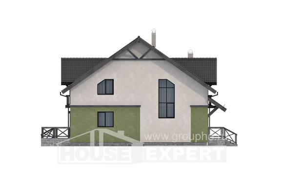 120-003-П Проект двухэтажного дома, недорогой дом из бризолита, Караганда